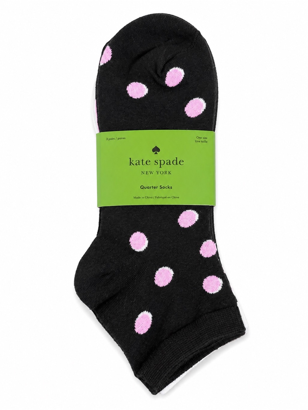 kate spade New York Quarter Socks 3 Pack